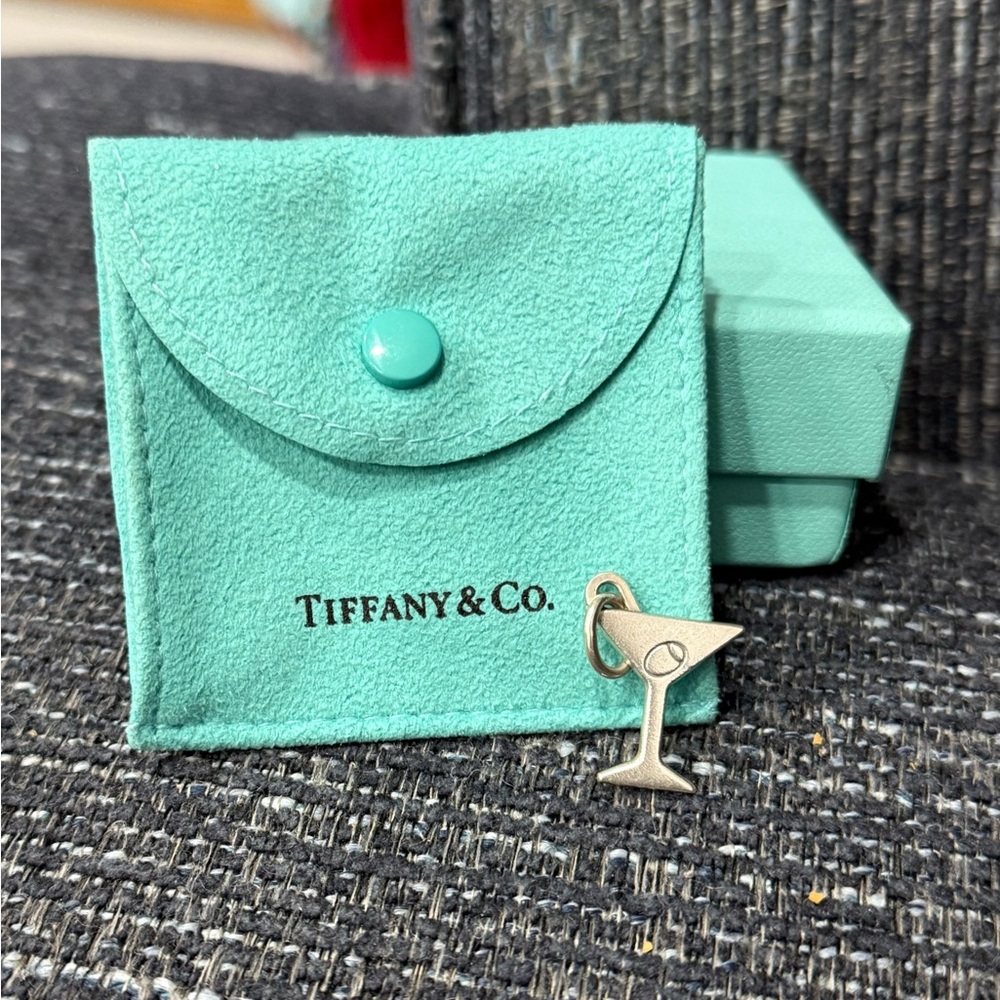 Tiffany & Co. Martini Glass with olive charm